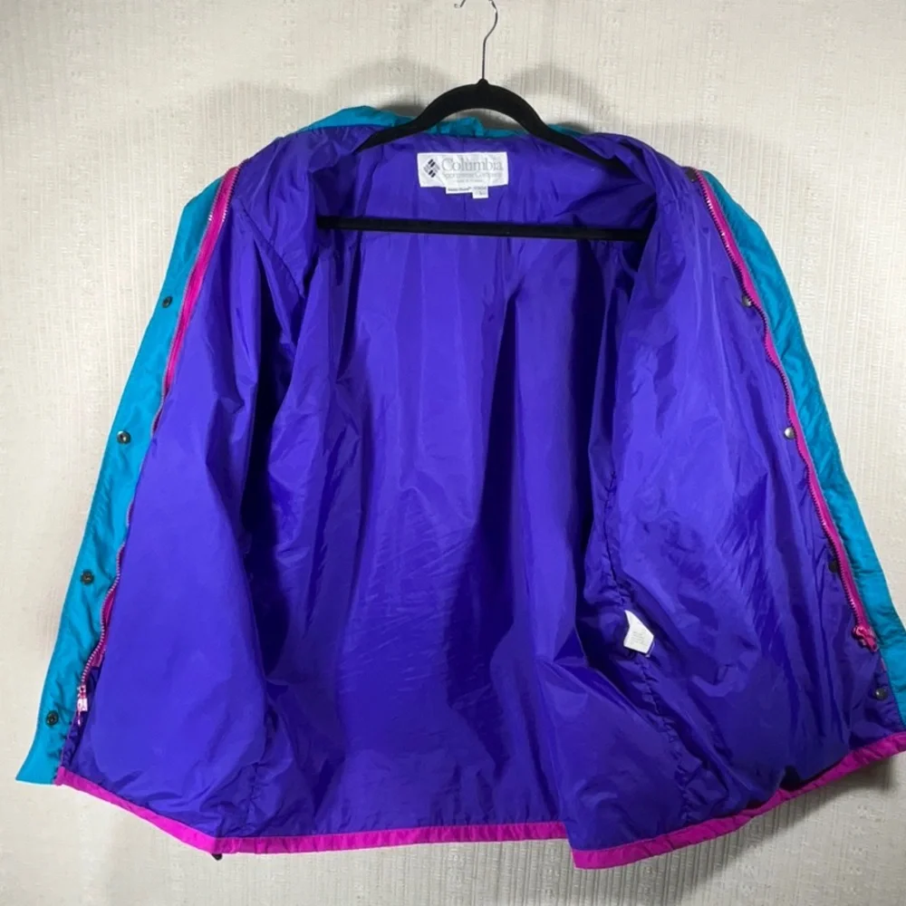 Vintage Columbia Purple, Magenta, Teal Jacket-Size Large